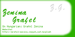 zenina grafel business card